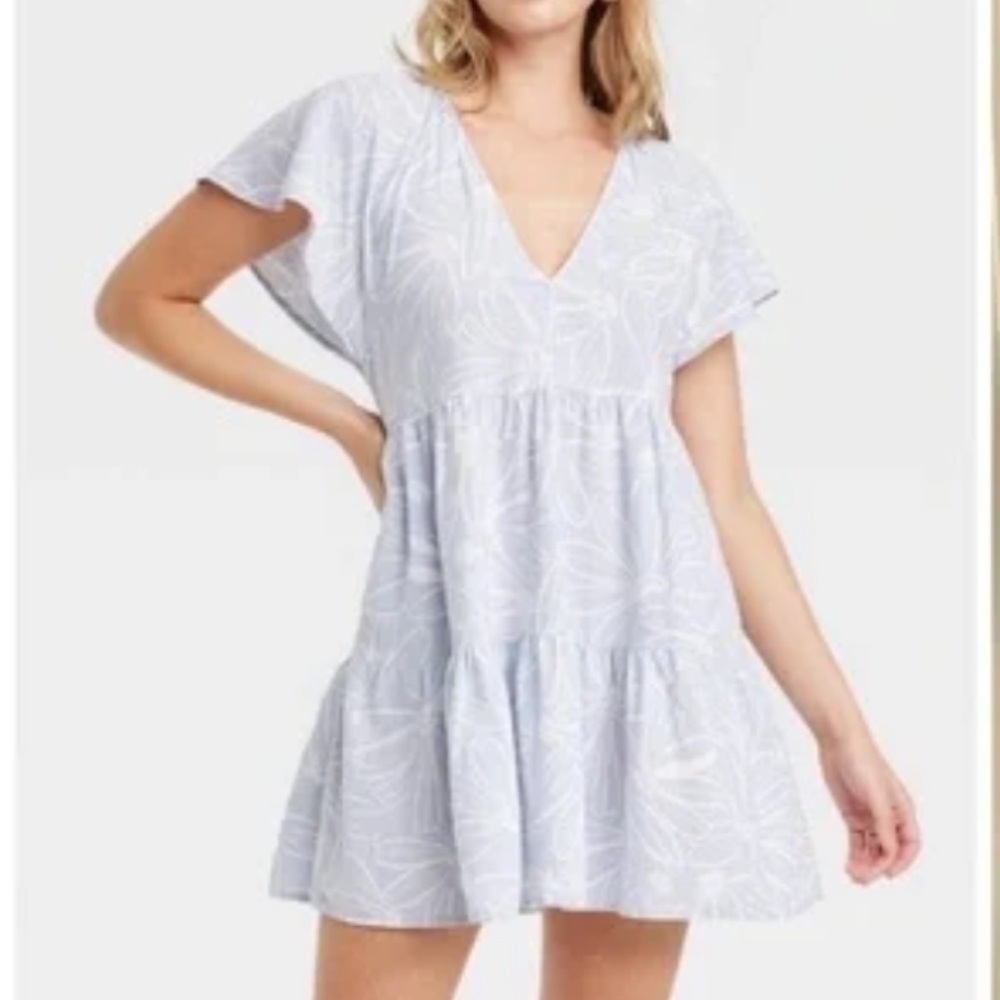 Universal thread Light Blue Floral Dress